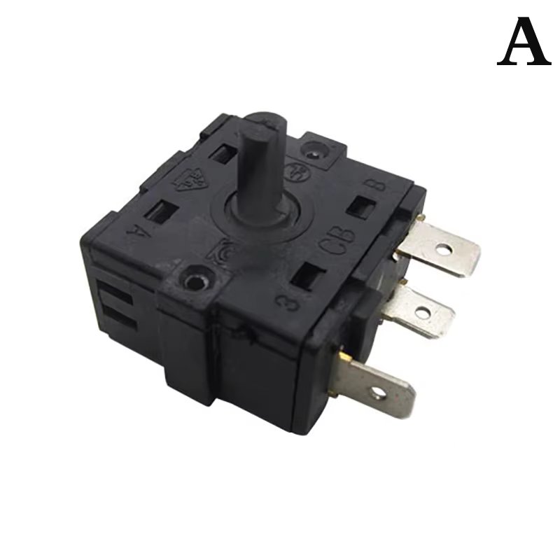 3/5 Pin Electric Room Heater Gear Knob Switch 3Pin 5Pin Rotary Switch Selector AC 250V 16A Temperature Control Switch