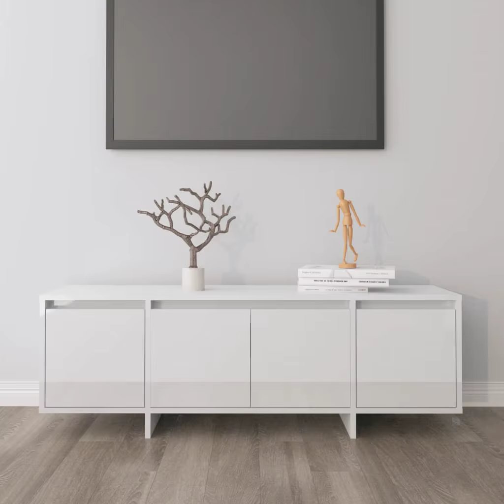TV-Schrank Hochglanz-Wei? 120x30x40,5 cm Holzwerkstoff