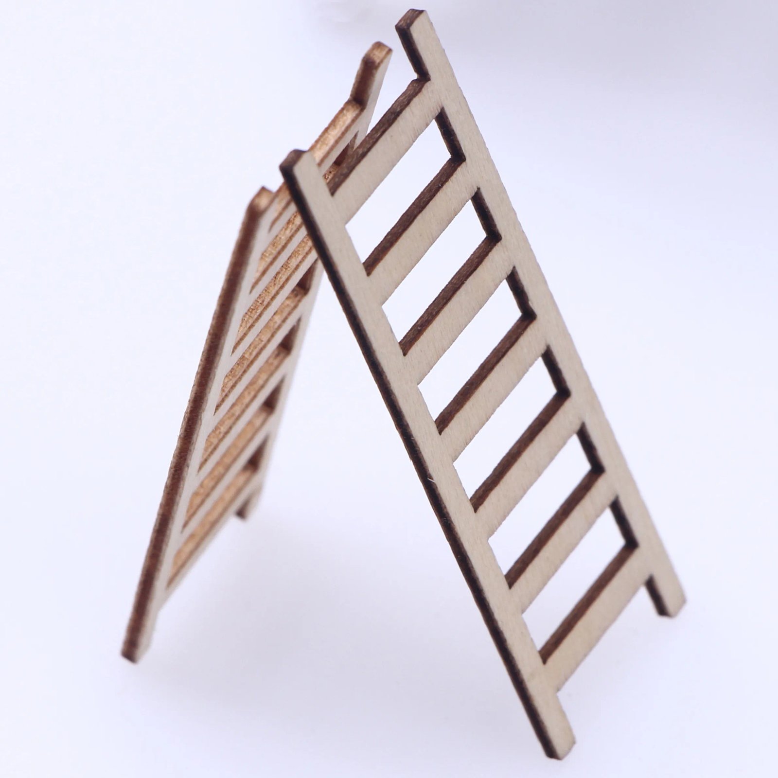 Mini Miniature Wooden Step Ladder Dolls Fariy Party Home Garden Decoration Accessories  Photo Prop Creative Figurine Stairs Toys