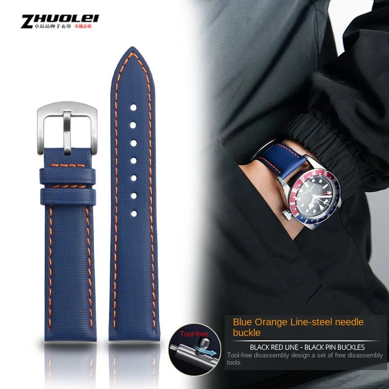 Blue orange silver
