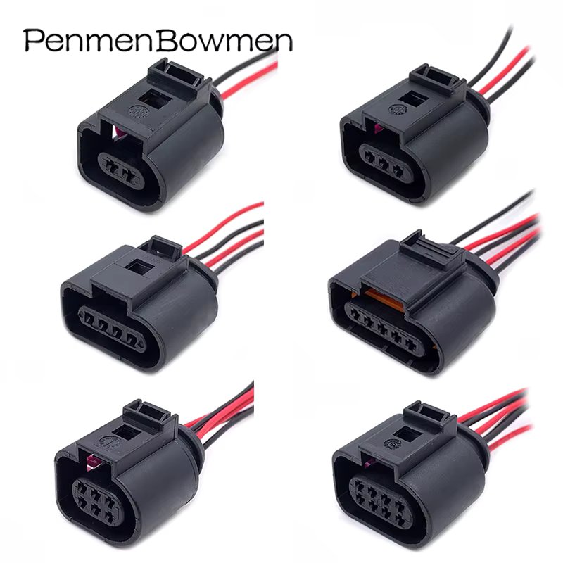 2 3 4 5 6 8 10 14Pin 1.5MM Auto Coil Waterproof Connector Wire Harness Horn Plug 1J0973702 1J0973703