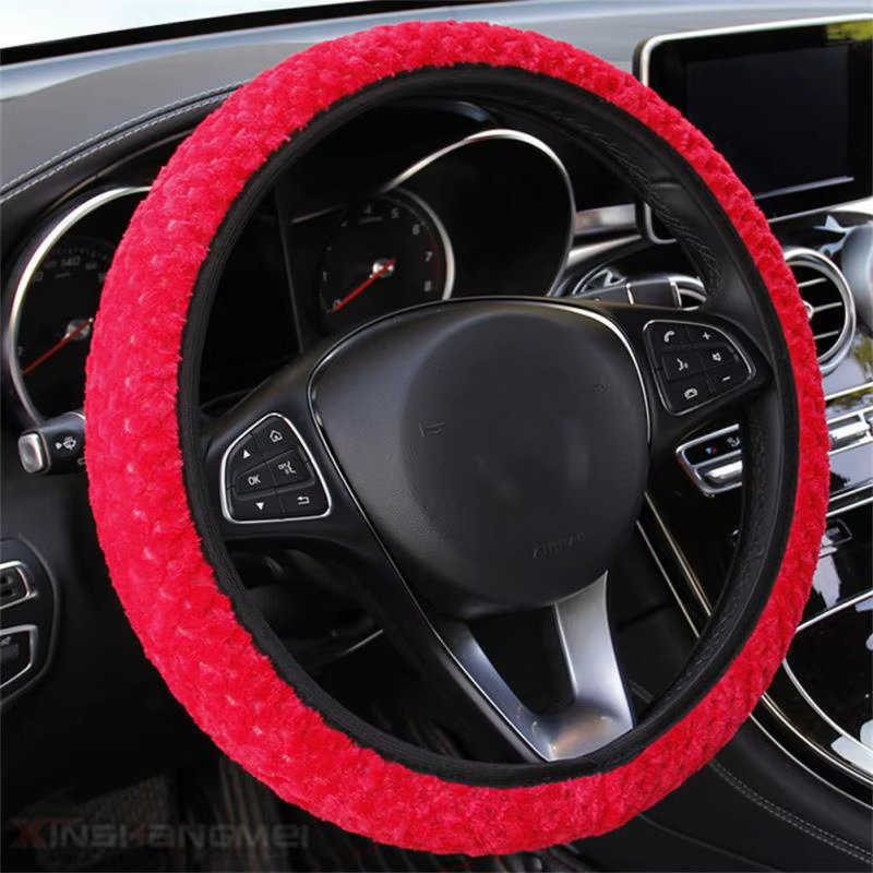 37-39cm universal steering wheel cover wear-resistant anti-skid gear cover handbrake cover auto parts
