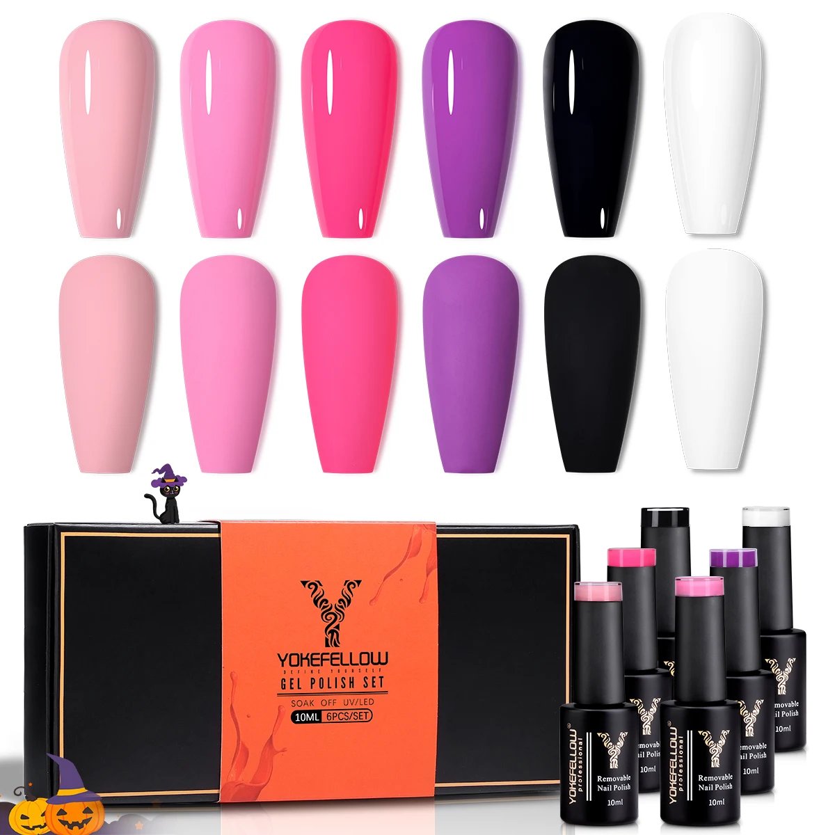 6 SET-HALLOWEEN-PINK