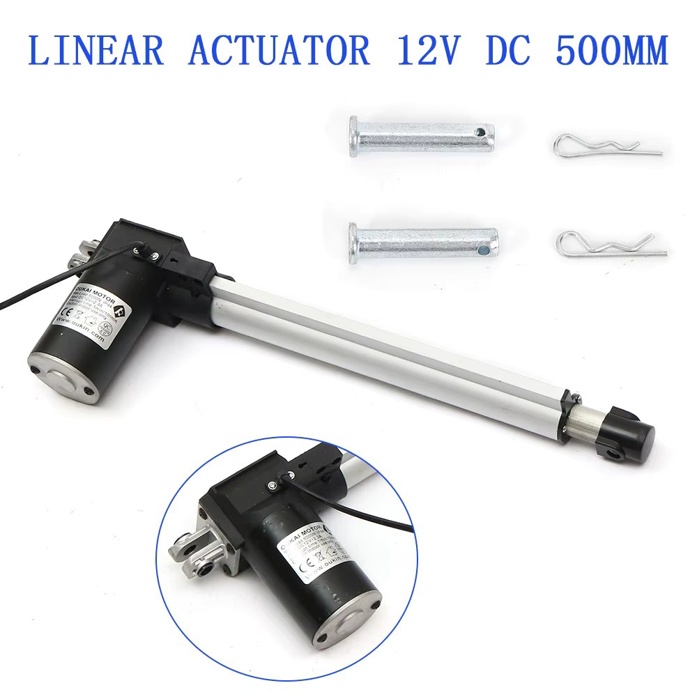 500mm Stroke Linear Actuator 6000N/1320lbs Max Lift DC12V for Recliner TV Table Lift Massage Bed Electric Sofa