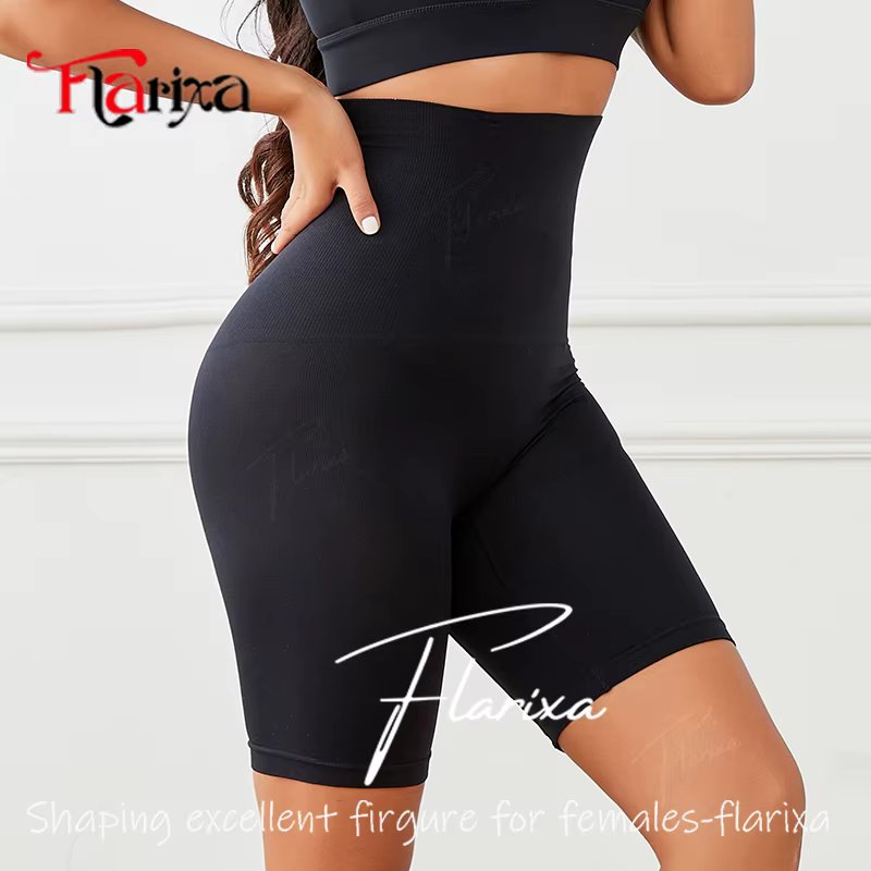Flarixa High Waist Shaper Underwear Women Seamless Tummy and Hip Lift Pants Shapewear Shorts Slimming Body Shaper Panties Faja
