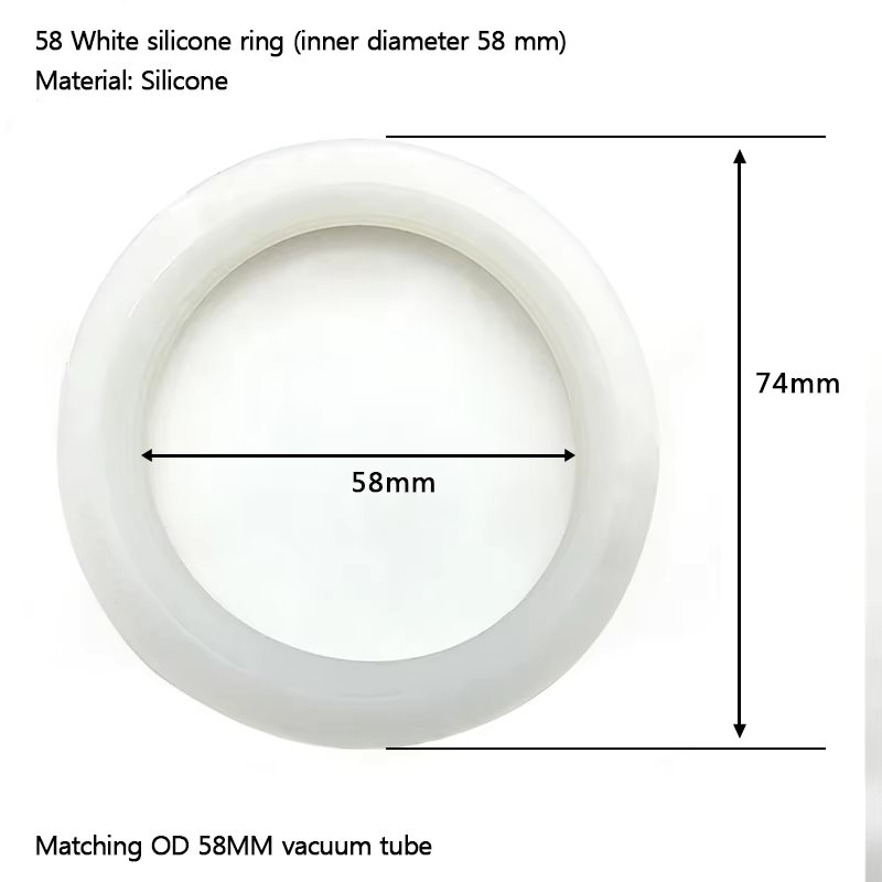 58mm Silicone White