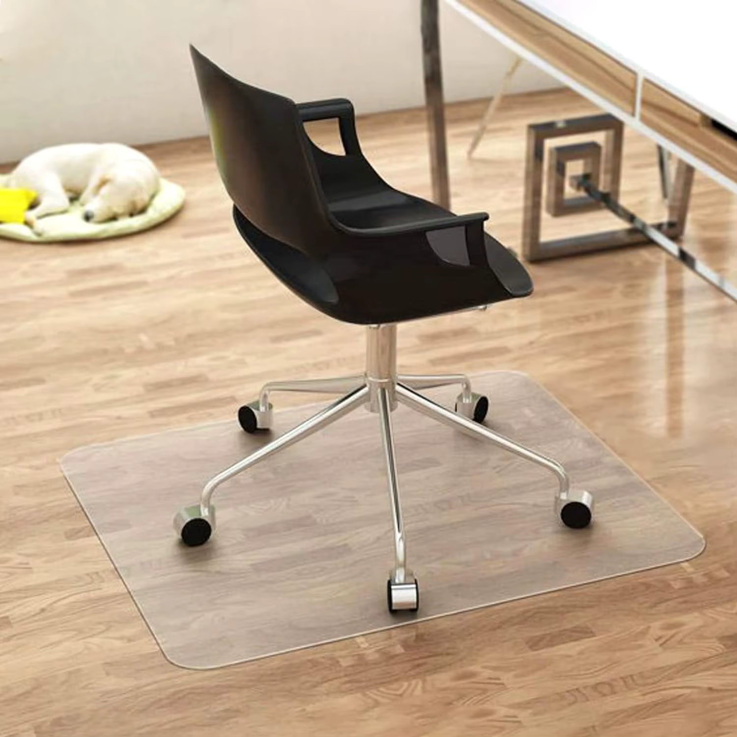 Office Chair Mat, Chair Mat for Hardwood Floor, Plastic Mat for Under Office Chair, Desk Chair Mat, Cannot Be Used On Carpets