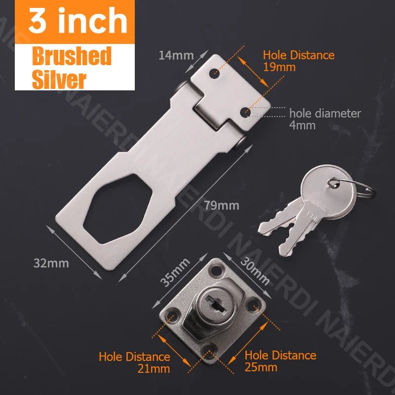 Brushed Silver 3inch