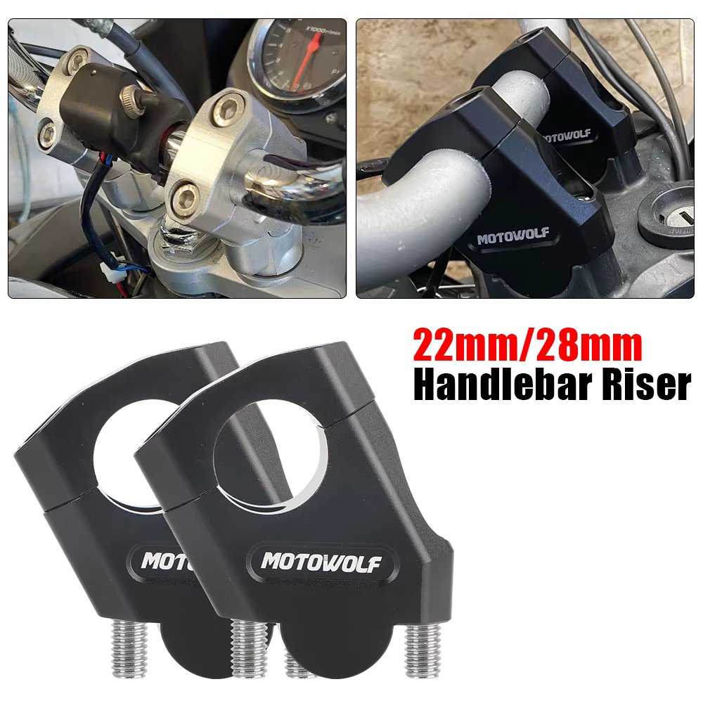 For Yamaha For BMW Universal Extend Adapter Motorcycle Handlebar Riser Motocross Handle Clamp Heightening 22mm 28mm