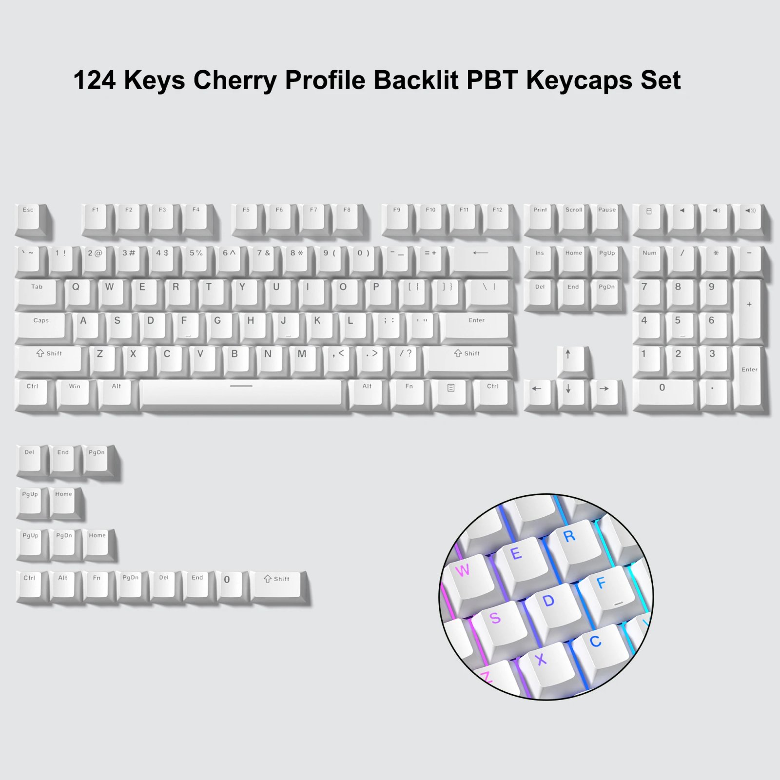 124 white backlit