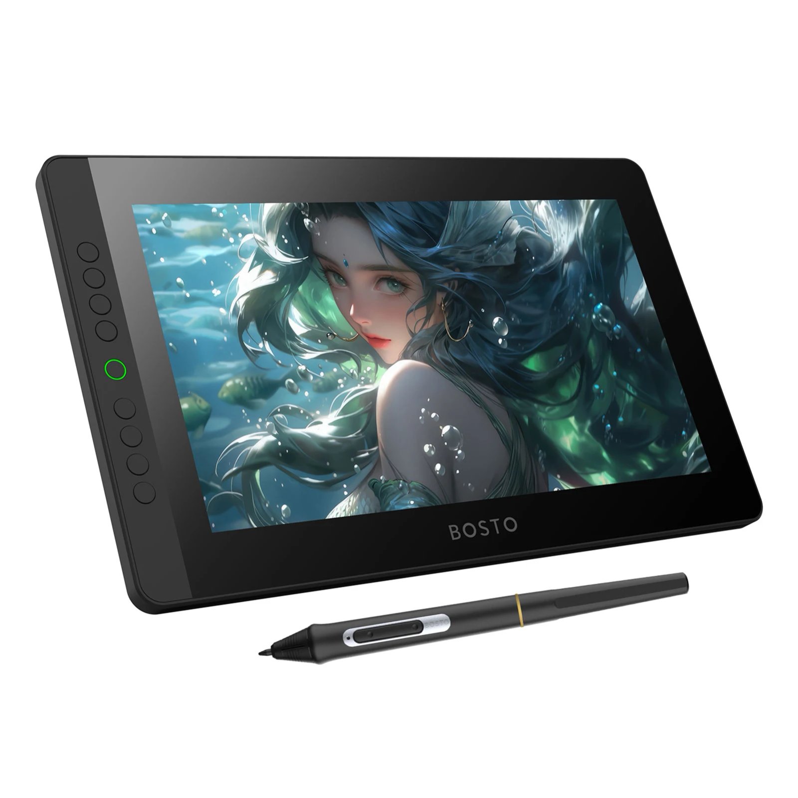 BOSTO BT-13HDK Portable Graphics Drawing Tablet 13.3 Inch H-IPS LED Screen Display Anti-glare Digital Art Drawing Pad