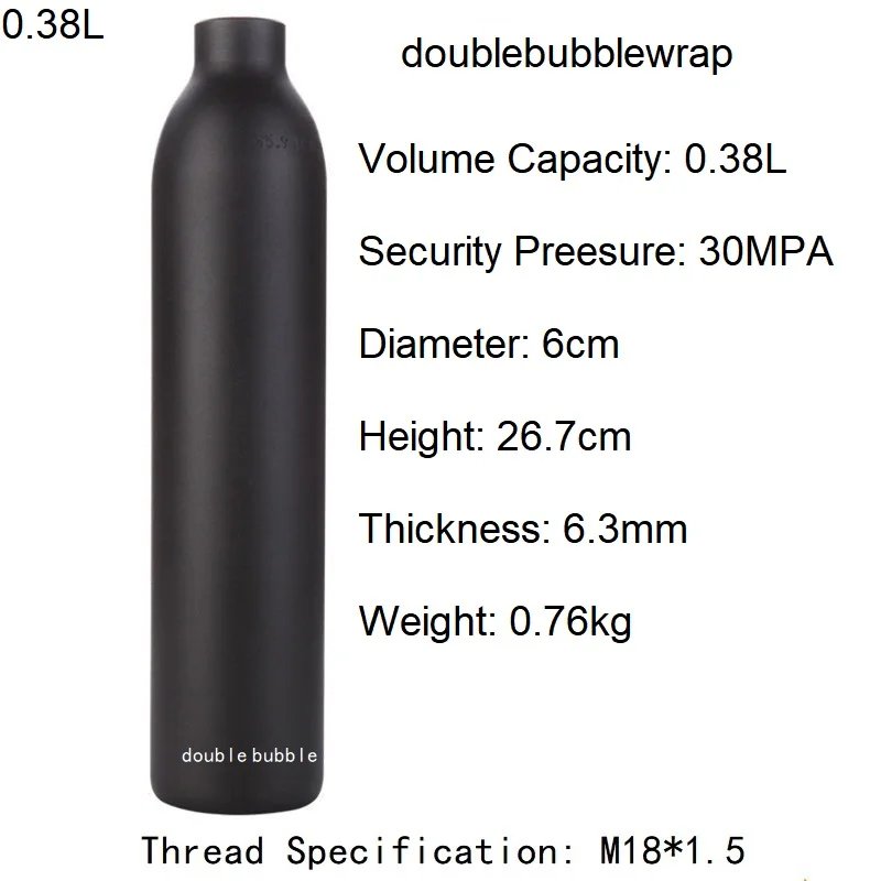 0.38L Aluminum Tank