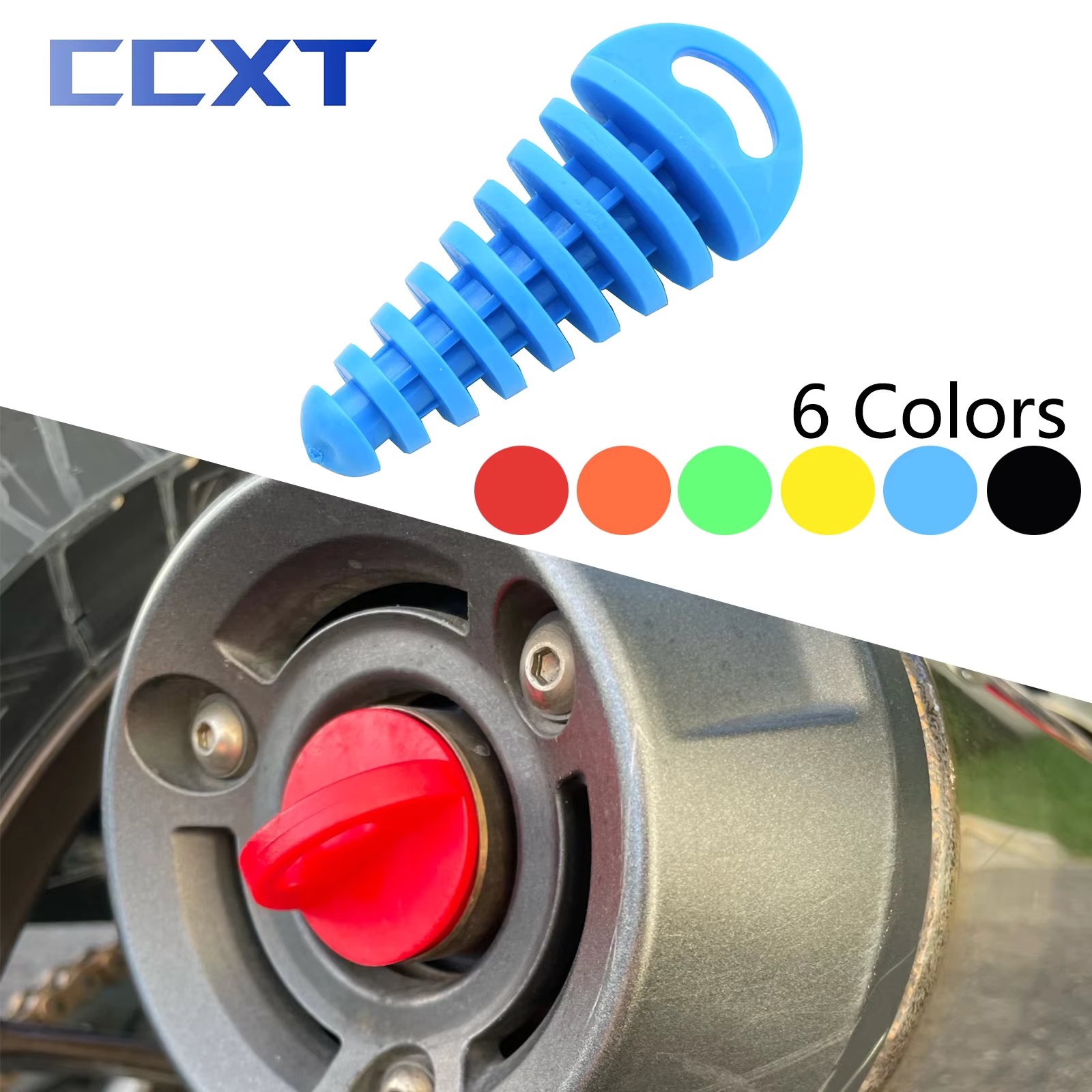Motorcycle ATV Exhaust Pipe Plug Tailpipe PVC Air Bleeder Plug Wash Plug Pipe Protector For Yamaha Honda Kawasaki Suzuki KTM etc