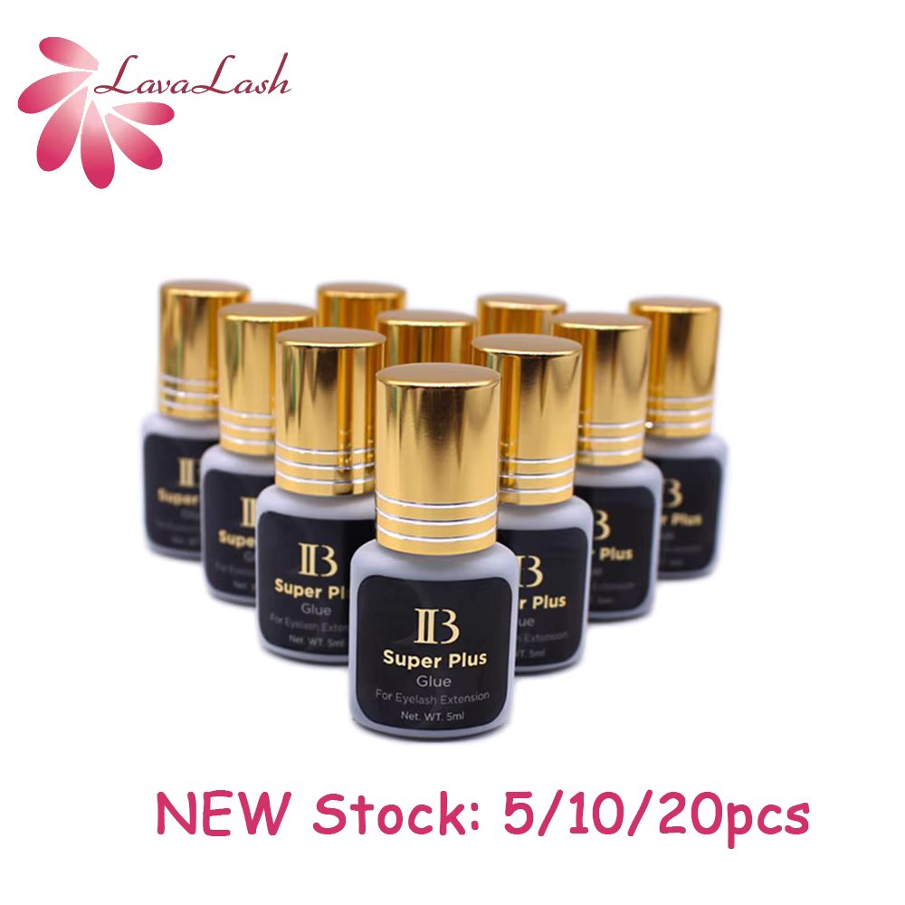 Korea IB Super Plus Glue For Eyelash Extensions Original 5ml 1-2s Dry Time Fastest Lashes Adhesive Long Lasting