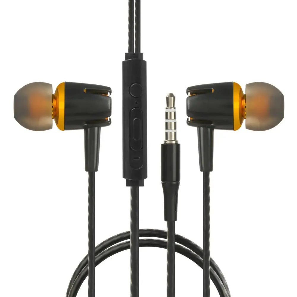 Earphones 3.5mm Sport In-Ear 1.2m Wired Control Sport Headset Wired Headphones For Huawei Honor Smartphone With Microphone