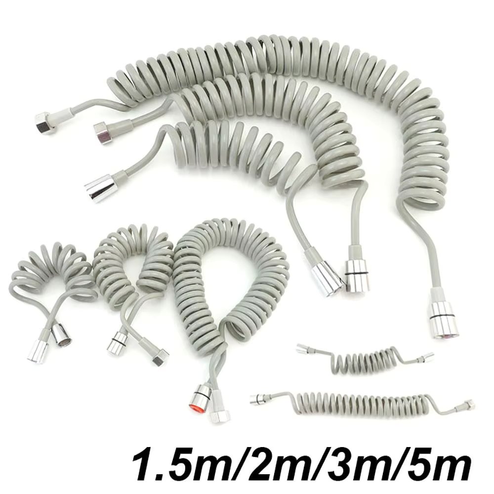1Pcs Telephone Line Spring Shower Hose Toilet Bidet Bathroom Accessories Sprayer Connect Pipe Flexible 1.5M/2M /3M/5M