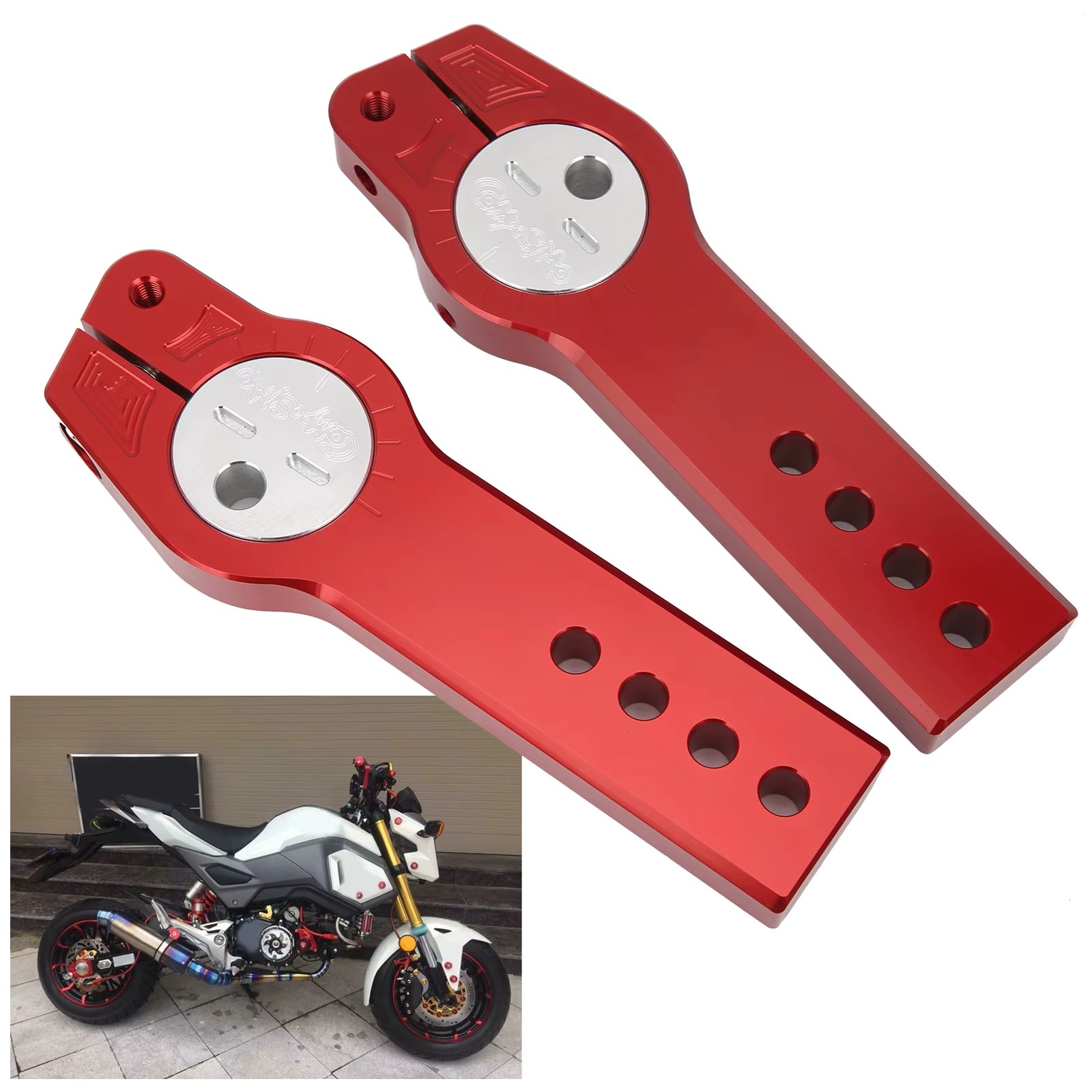 Rear Fork Extension Device Rear Fork Expandable Control Shifter in Shock Aluminum Alloy Fit for MSX125 MSX125SF 2013-2020