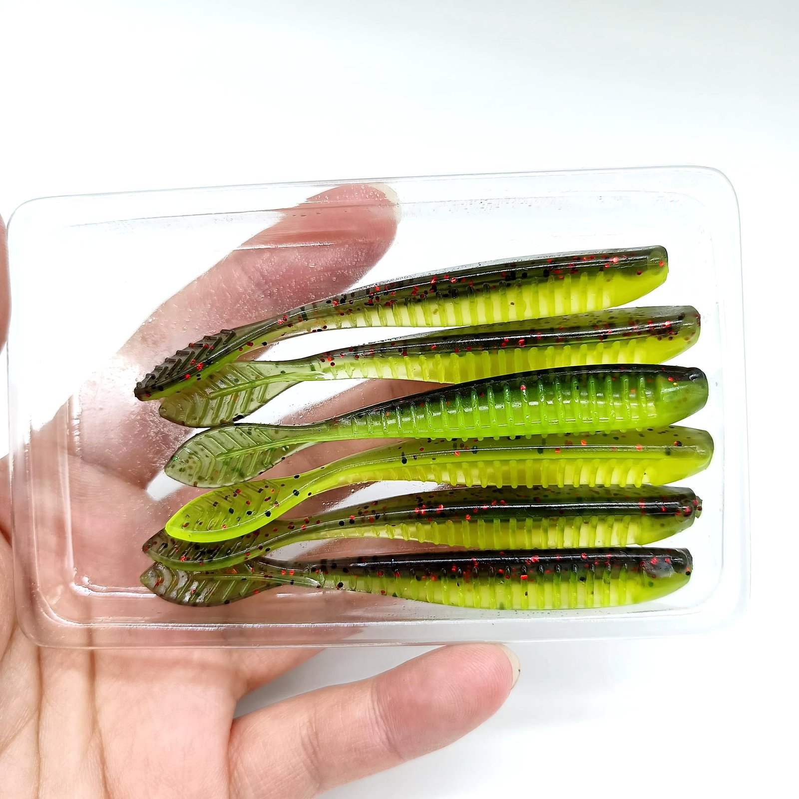 DUODUOYU 6PCS TPE Floating Fishing Soft Lure 2.3g/85mm Wobblers Swimbait Silicone Baits Bass Perch Lure Artifical Bait Tackle