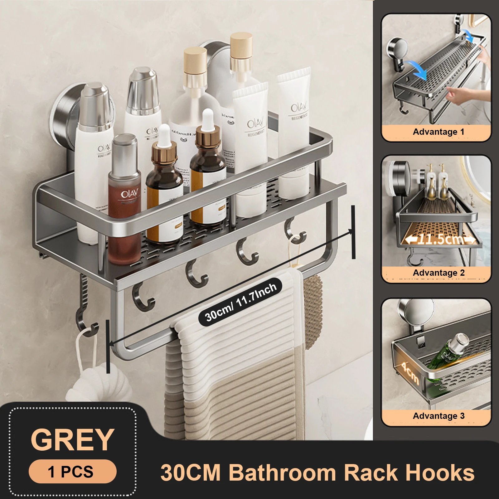 30cm Grey Rack