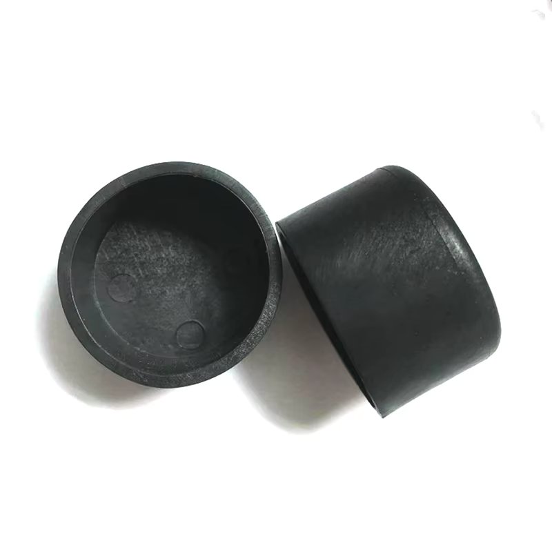 25mm Diameter Round Black Rubber Chair Table Feet Furniture Stick Pipe Tubing Tube Insert Plug Bung End Cover Caps