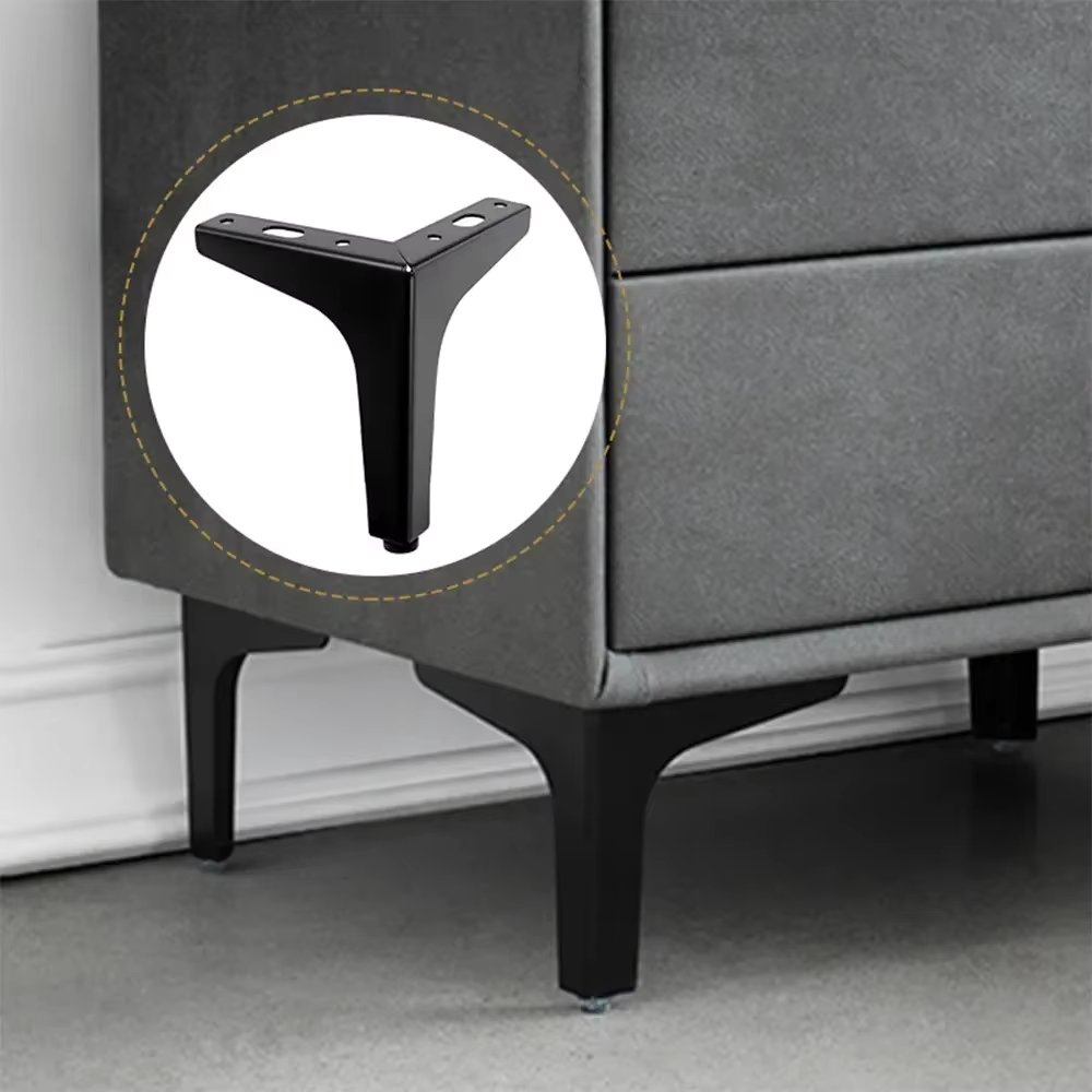13cm Modern Black Metal Furniture Legs Polished Finish For Sofas Tables Cabinets sofa legs metal  table legs wood table legs