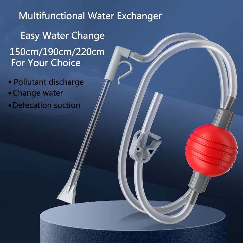 Aquarium Fish Tank Water Changer Air Pump Cleaning Tools Aquarium Gravel Cleaner Vacuum Siphon Pump with Filter Nozzle New