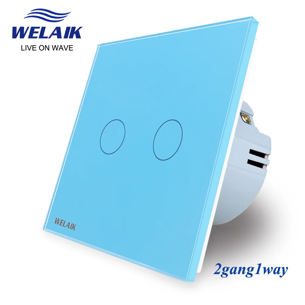2Gang 1Way Blue