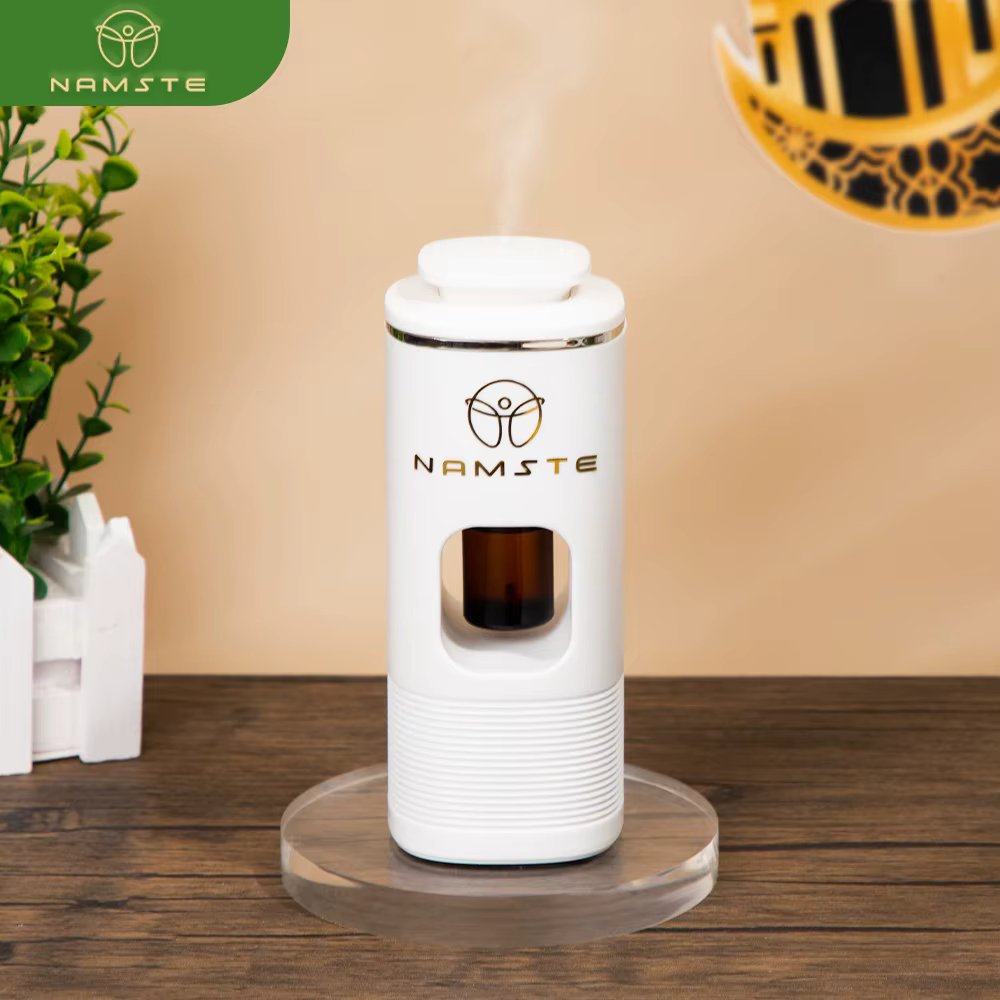 NAMSTE Car Air Freshener 10ML USB Charging 7-Color Atmosphere Light Hotel Fragrance Aromatic Oil Diffuser Home Freshener Device