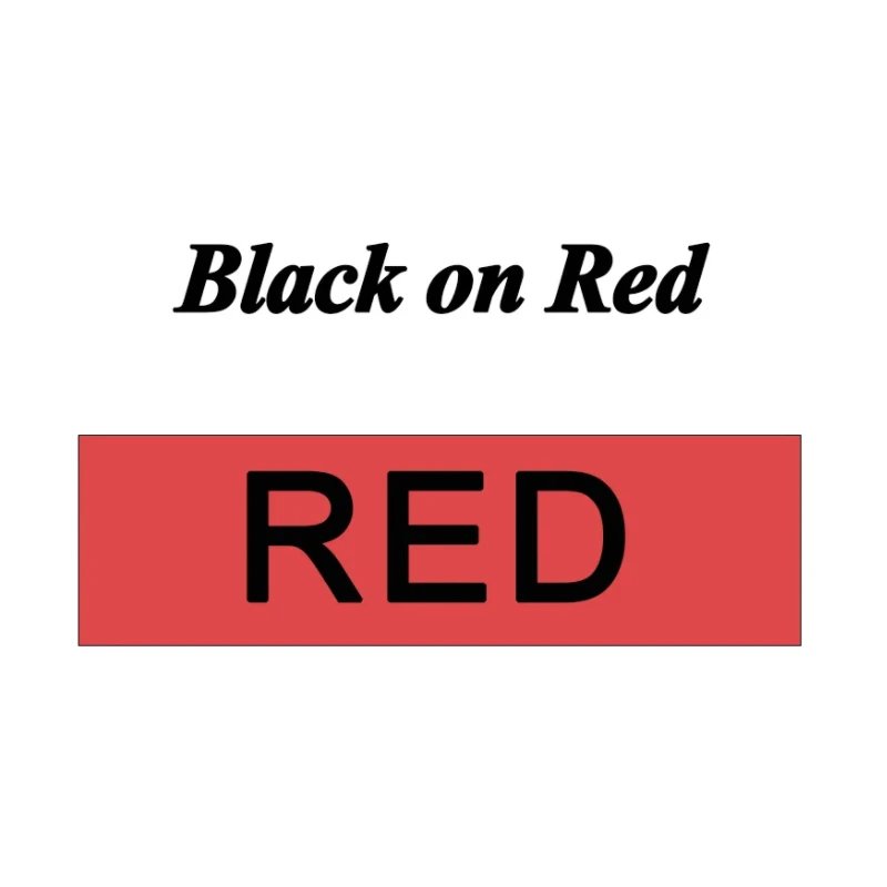 Black on Red