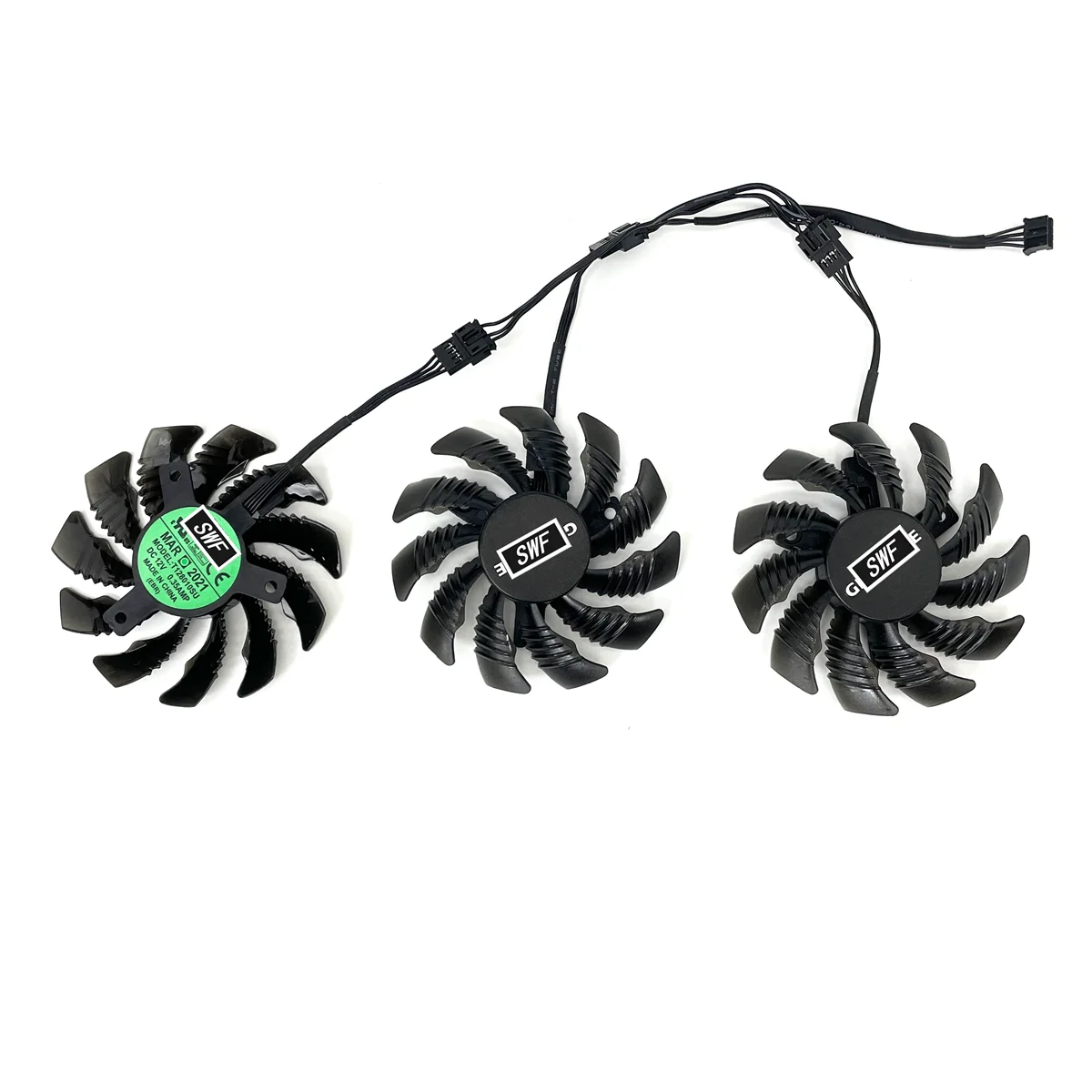 black 3-Fan T12