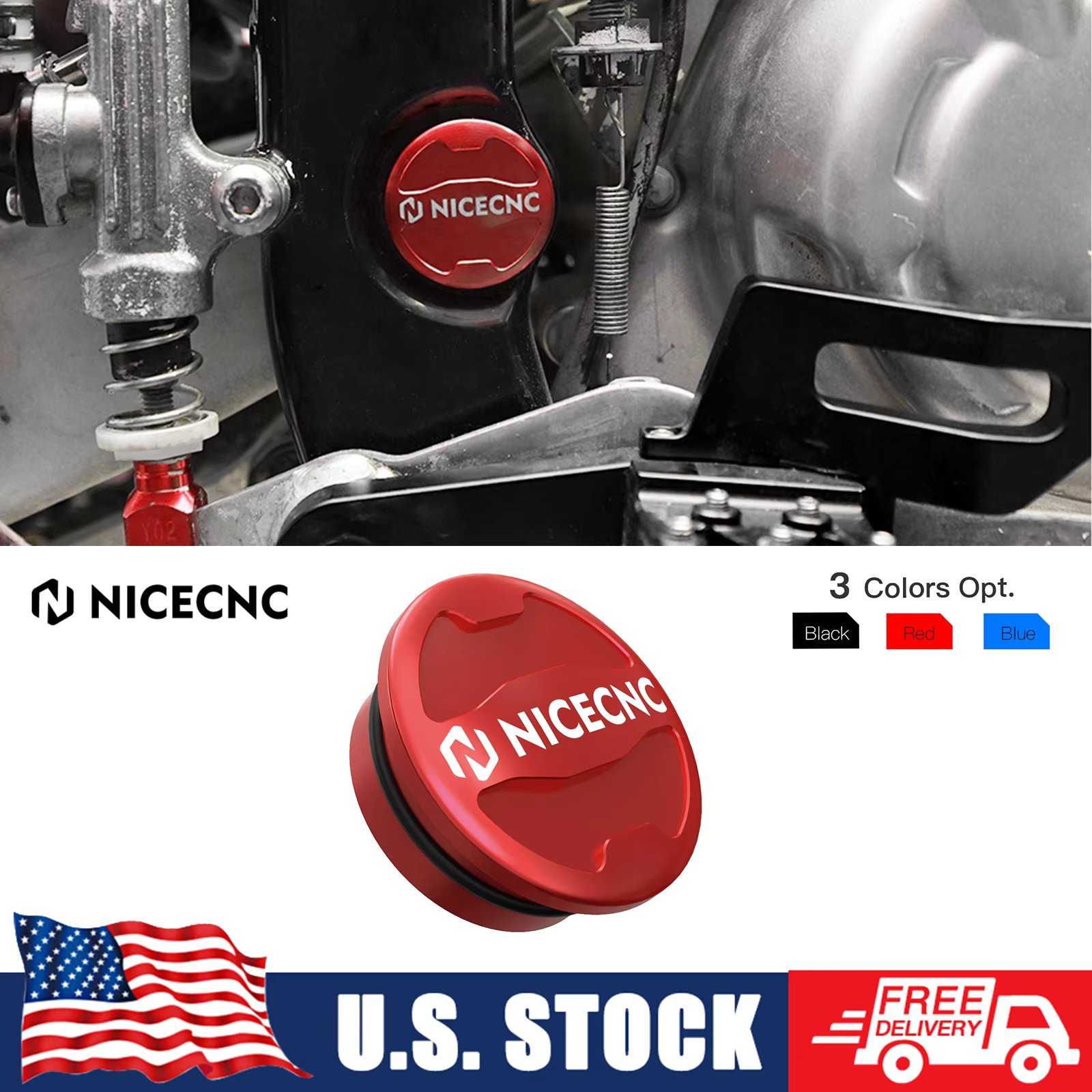 NICECNC ATV Swing Arm Bolt Push-On Cap For Yamaha Raptor 700 700R YFM700R 2012 2016-2023 Raptor 700 700R YFM700 2013-2023