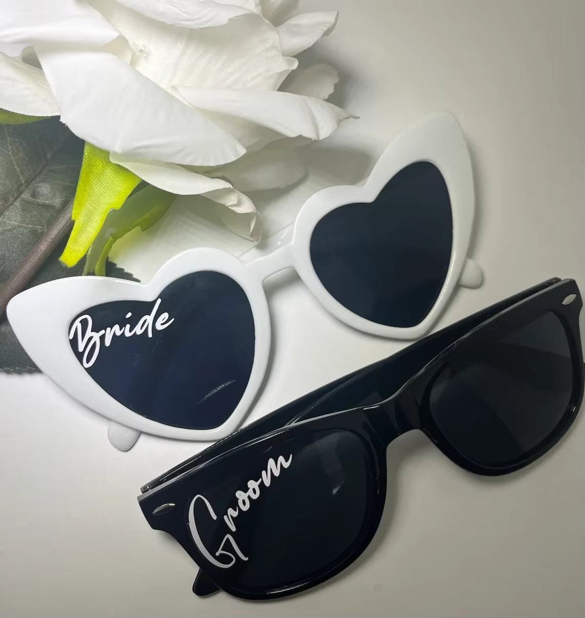 Bride groom Heart Shaped Sunglasses Bride To Be wedding Decoration Hen Bachelorette Party Ideas Supplies everything for wedding