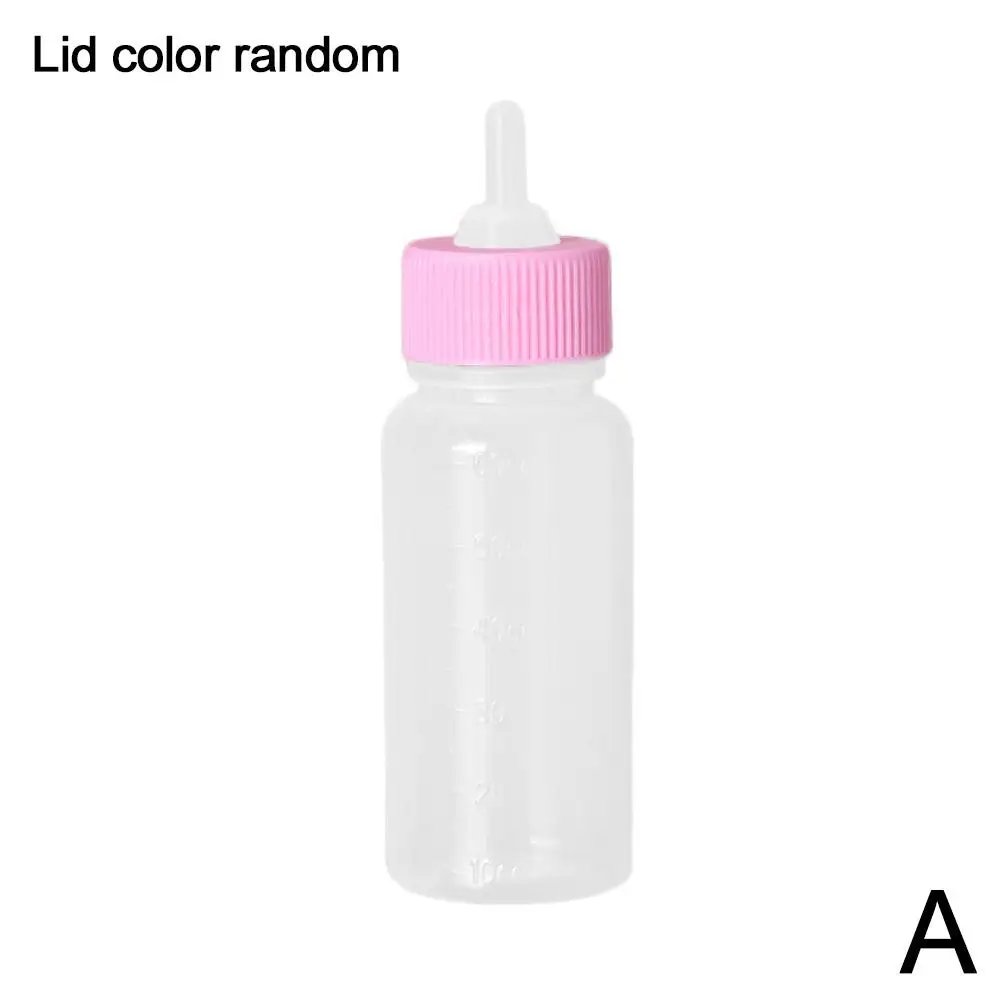 60ml Puppy Kitten Feeding Bottle Nipple Feeder Can Squeeze Liquid Milk Nursing Bottle for Newborn Dogs Puppies Rabbits Hamster
