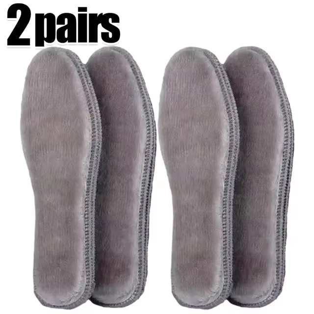 Thermal Felt Insoles Thicken Warm Heated Insoles for Men Women Winter Shoes Breathable Snow Boots Imitation Rabbit Shoe Pads