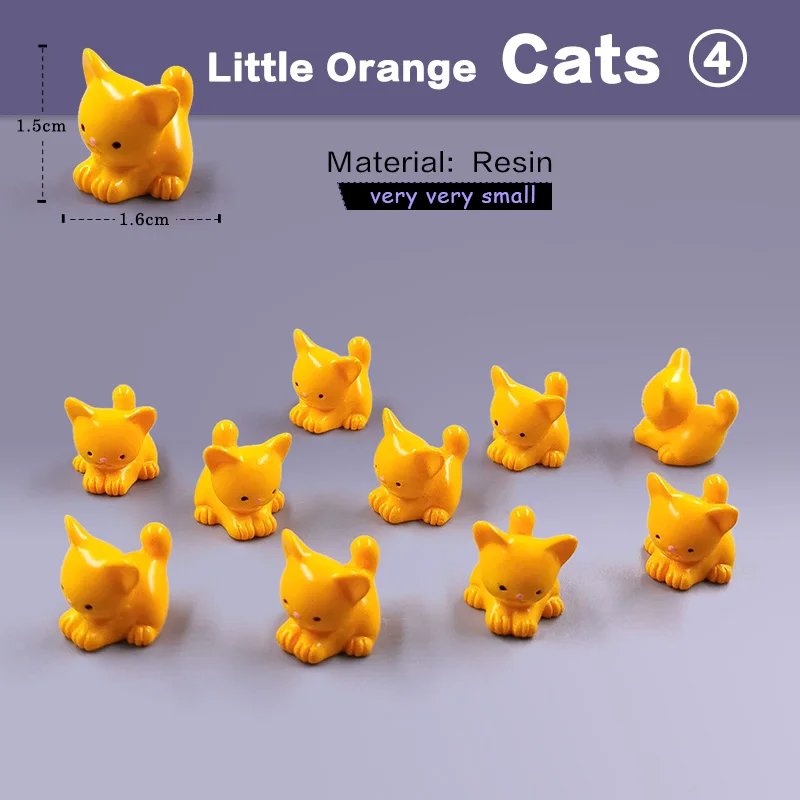 10pcs Orange Cats