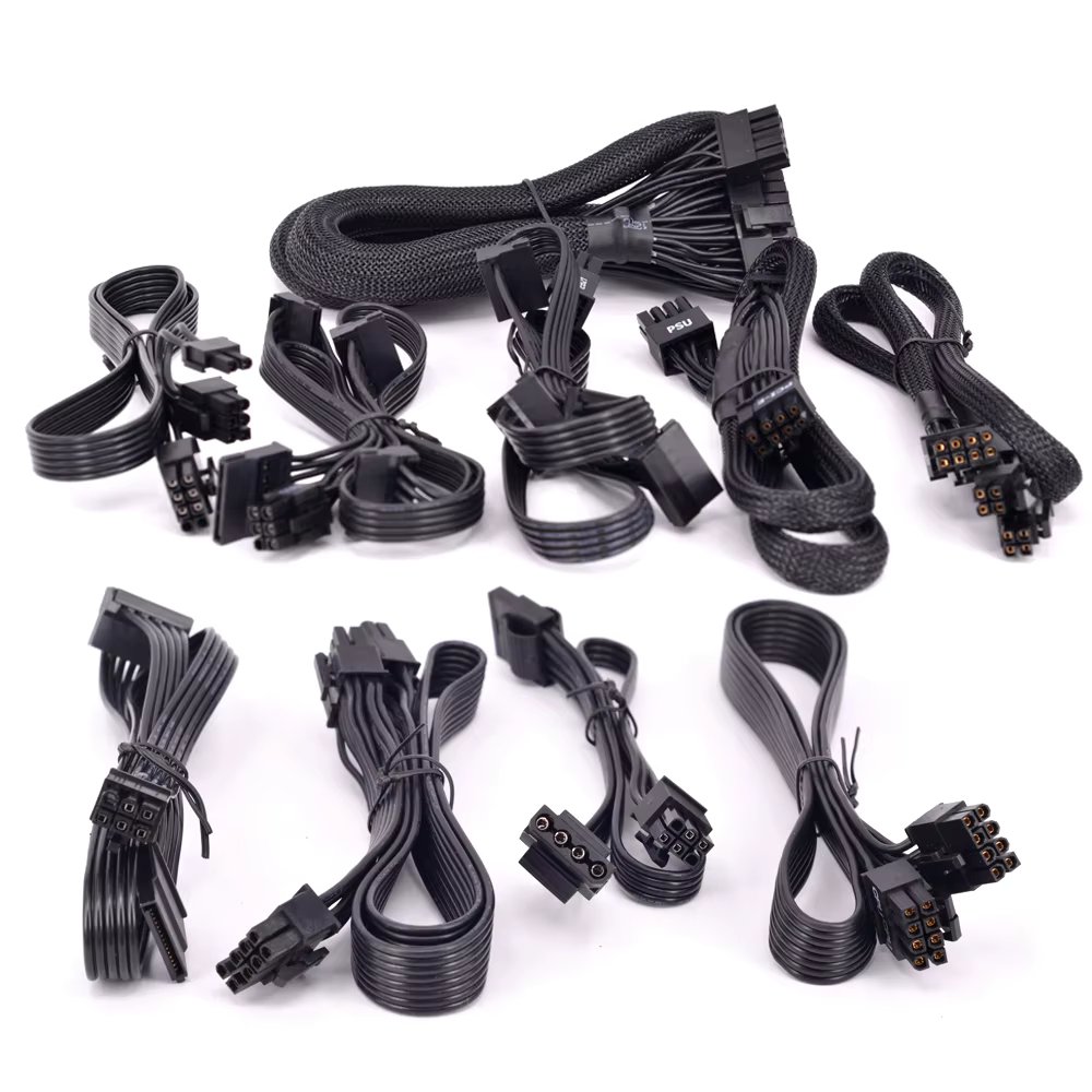 For Seasonic FOCUS PLUS Gold FX Peripheral 4 Pin SATA IDE PCIe CPU Main Power ATX 24 Pin GPU VGA Card Power Supply Mining Cable