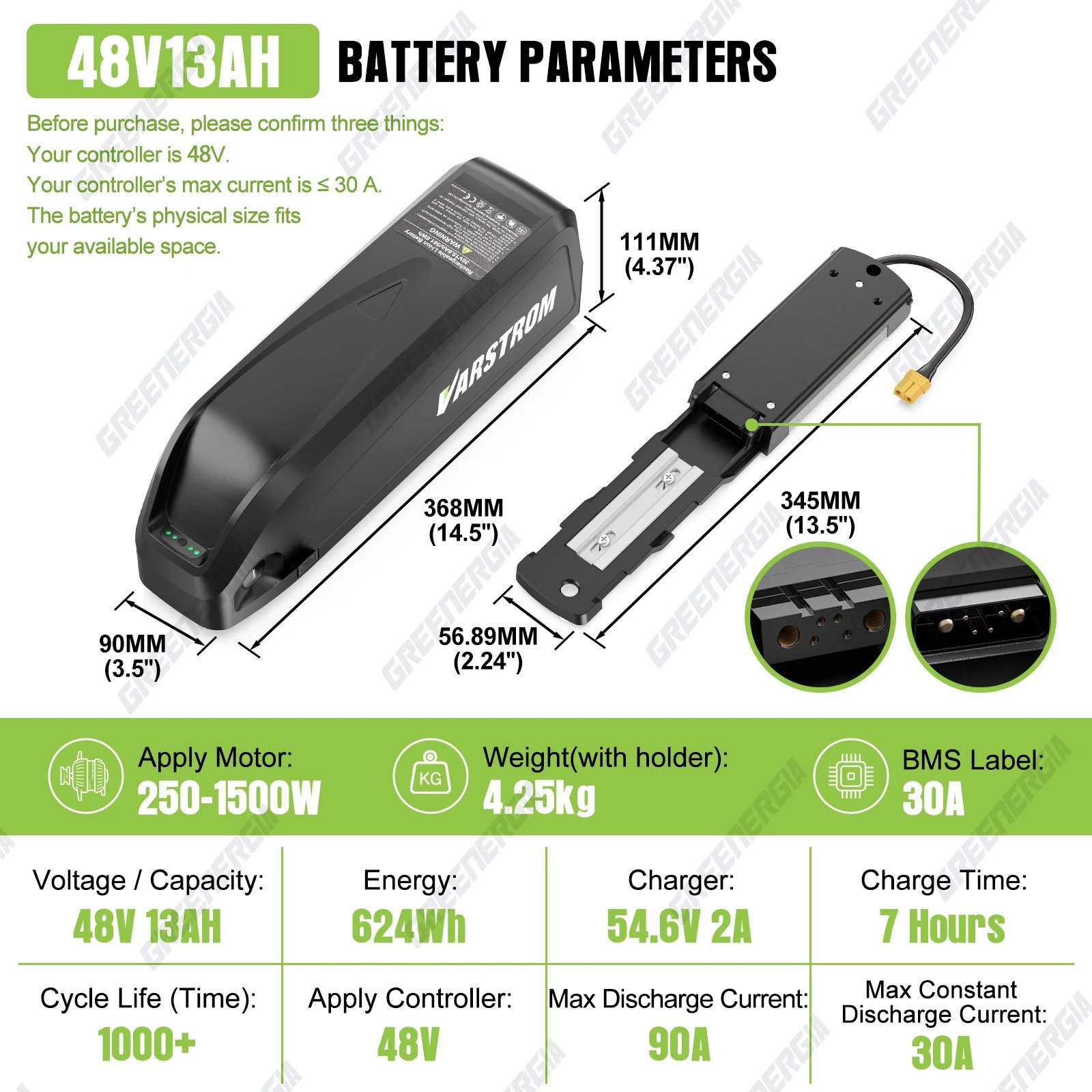 48V13Ah Downtube