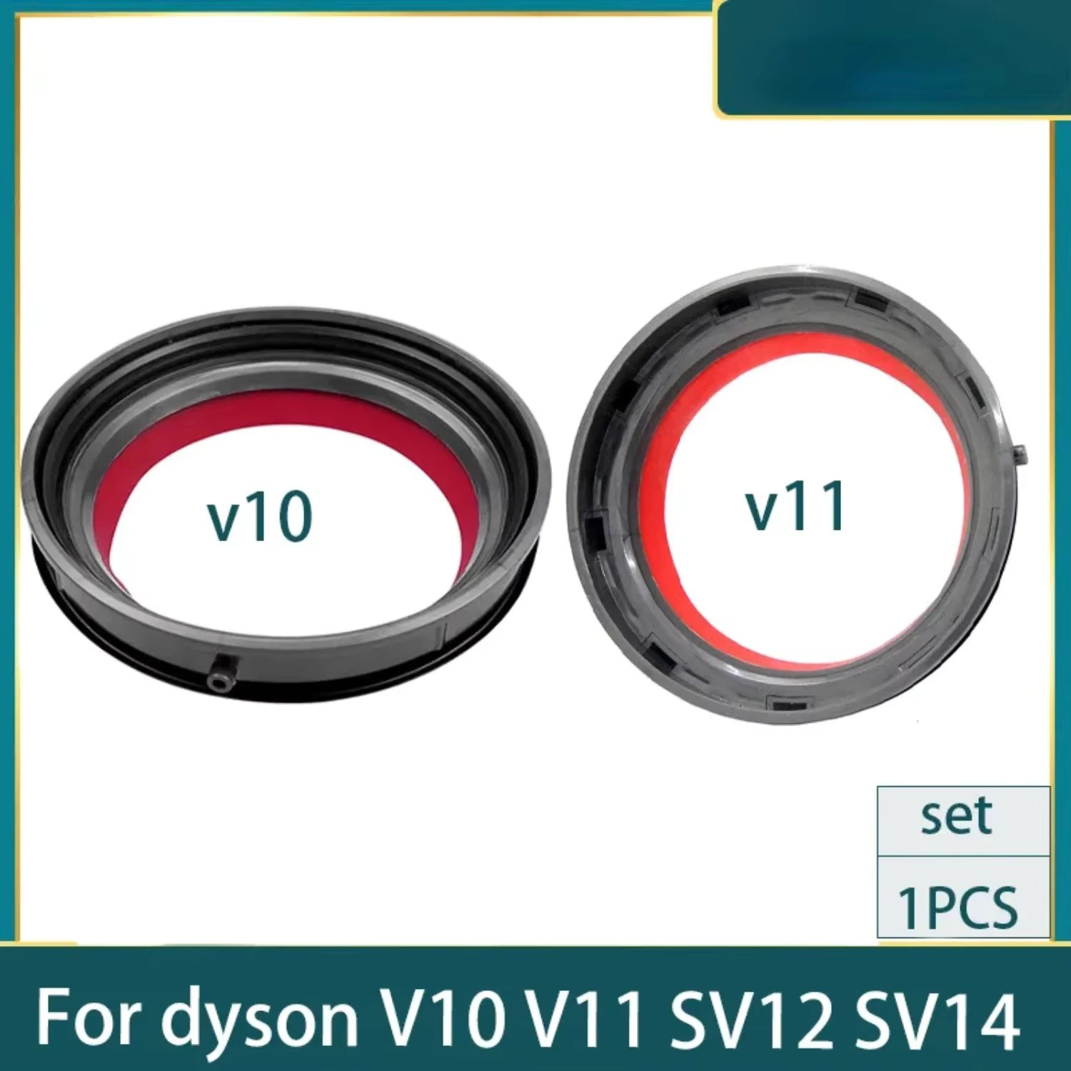 Premium High-quality Top Fixed Sealing Ring for V10 SV12 V11 SV14 SV15 Vacuum Cleaner - Replacement Dust Bin Collection Accessor