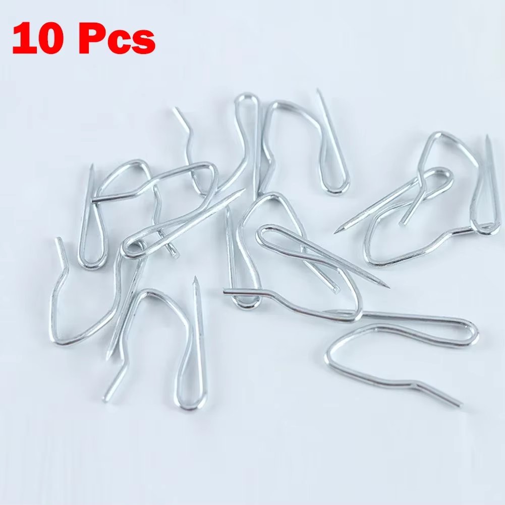 10/20/50Pcs Hooks CUrtain S Hook Metal Pin Curtain Home Window Curtain Shades Shutters Brackets Dressing Hardware Accessories