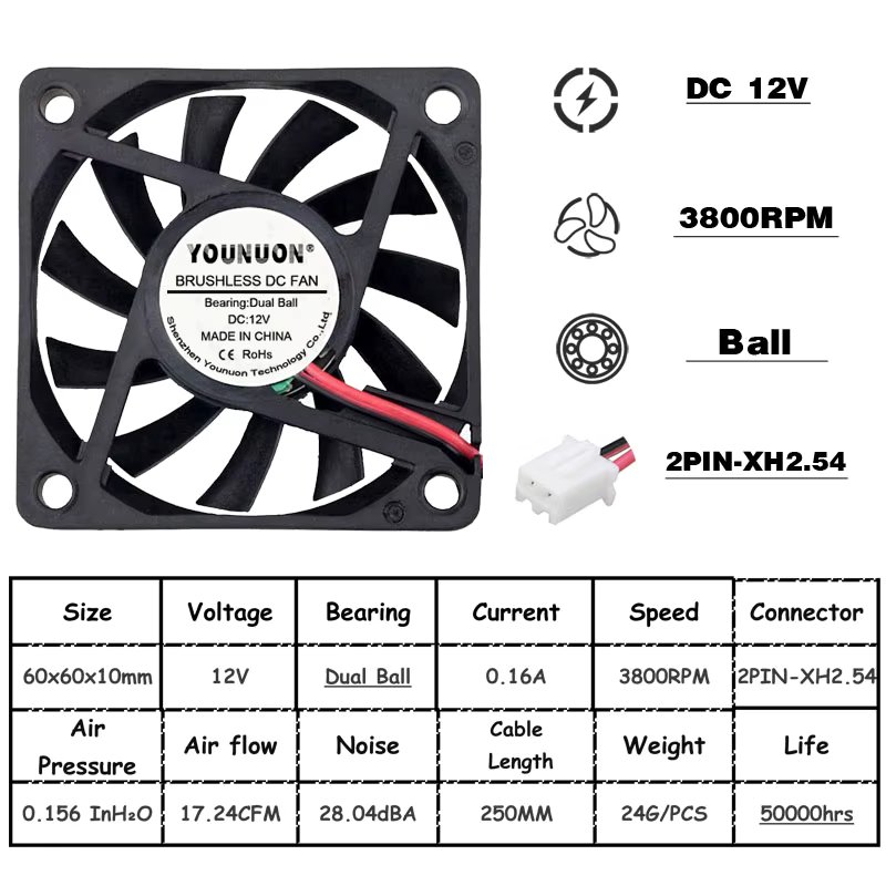 12V Ball XH2.54