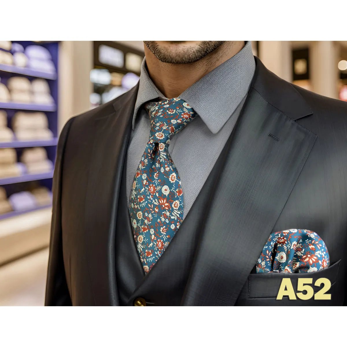 Colorful 160cm 63" Extra Long Necktie Set Blue Green Black Dots Tie and Pocket Square Wedding Gift Neckwear Dropshipping