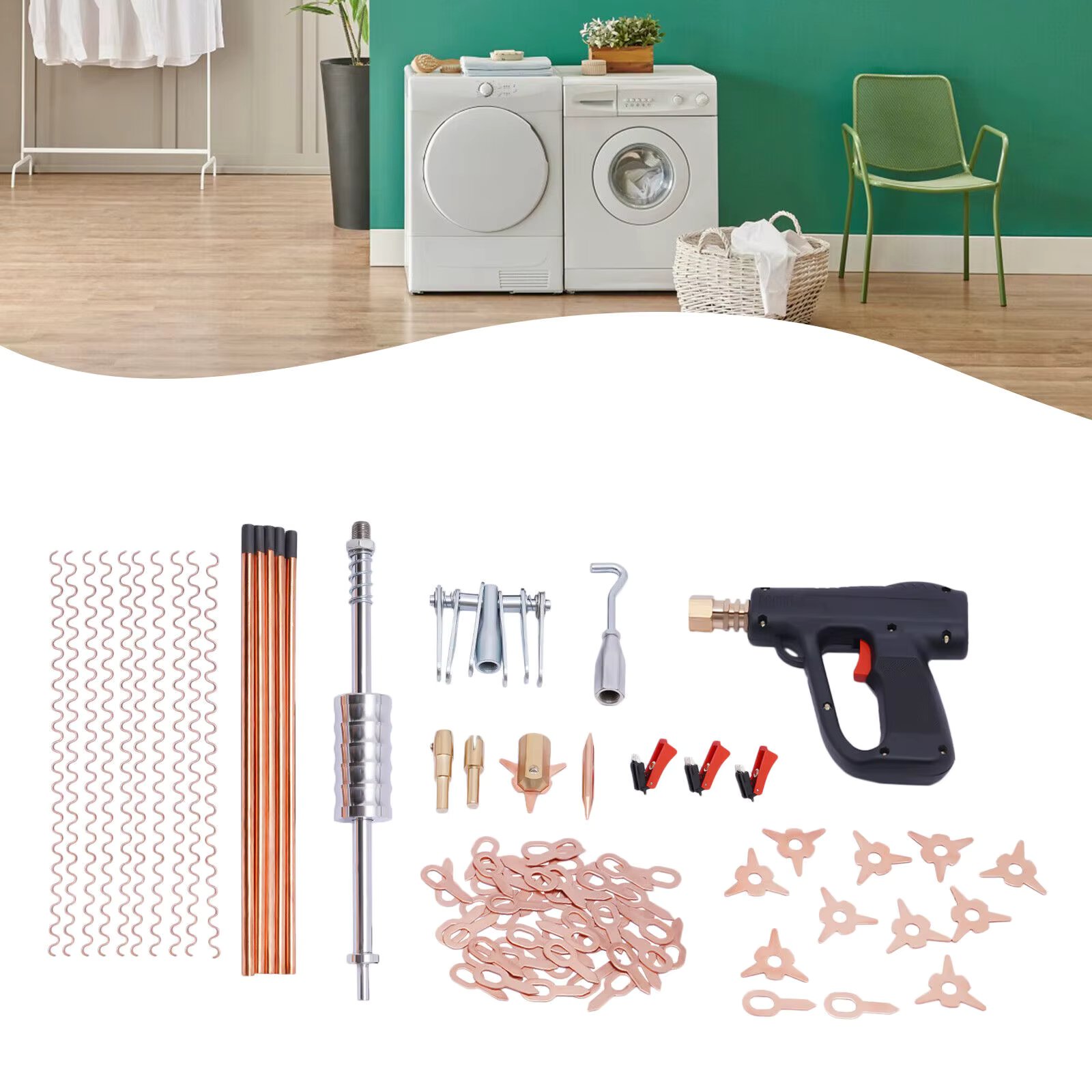 86Pcs Dent Puller Welder Kit Car Body Spot Repair Device Stud Welding Hammer Gun For Automobiles Motorcycles Refrigerators