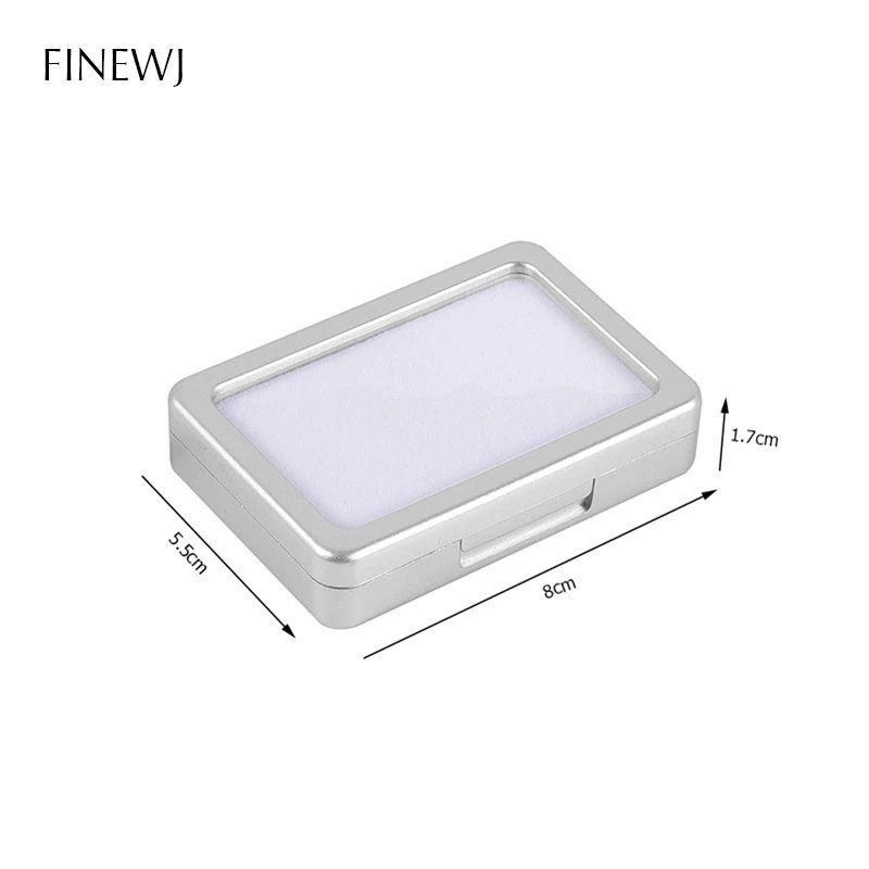5.5x8cm Silver White