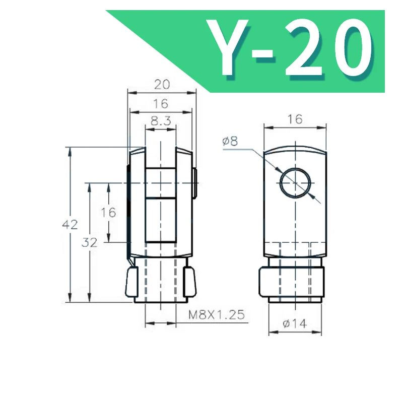 Y-20(M8X1.25)