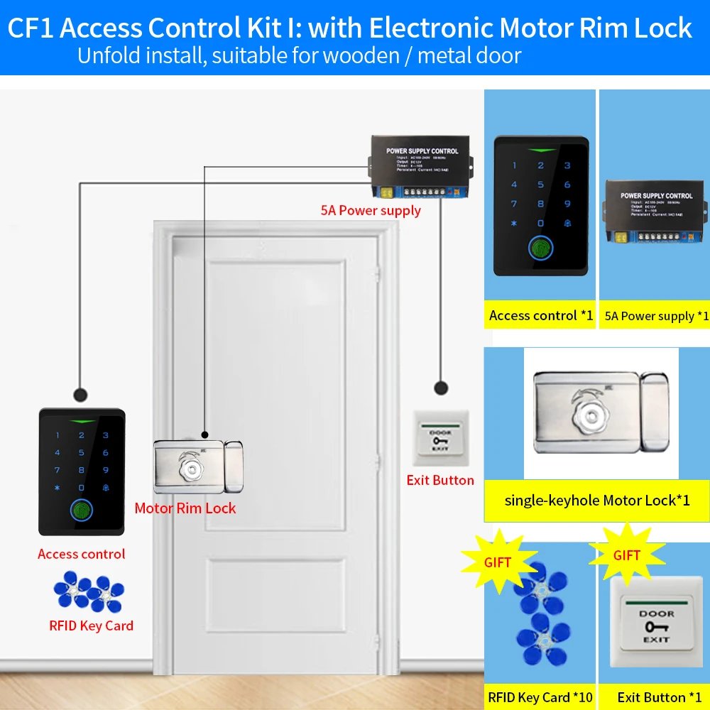 KitI single Rim Lock