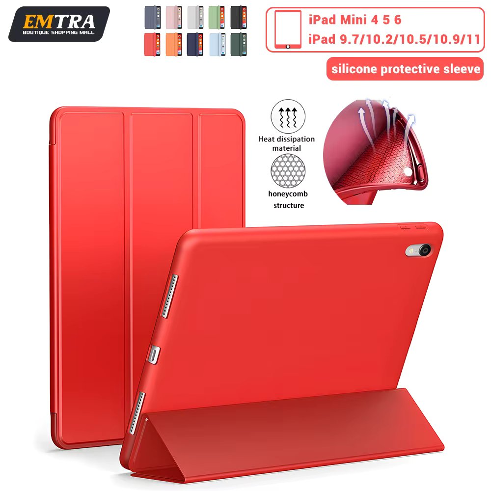 For iPad 9.7 2018 2017 fundas Magnetic Pu Leather Stand Cover For iPad 5th 6th 9.7 inch 7th 8th 10.2 Air 1 2 10 Generation Case