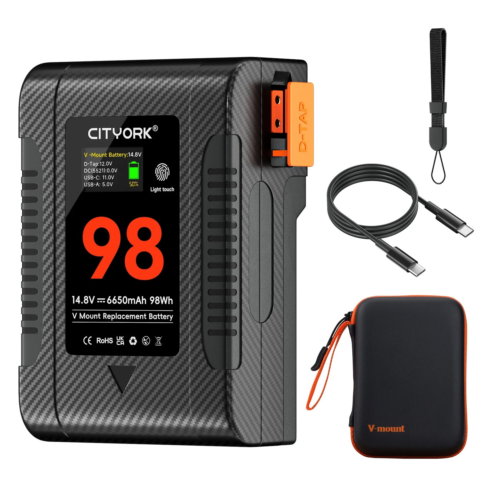 PALO 100% Original 99Wh 199Wh V-Mount/V-Lock Battery for Cameras Camcorders Large LED Lights Monitors MacBook and Smartphone