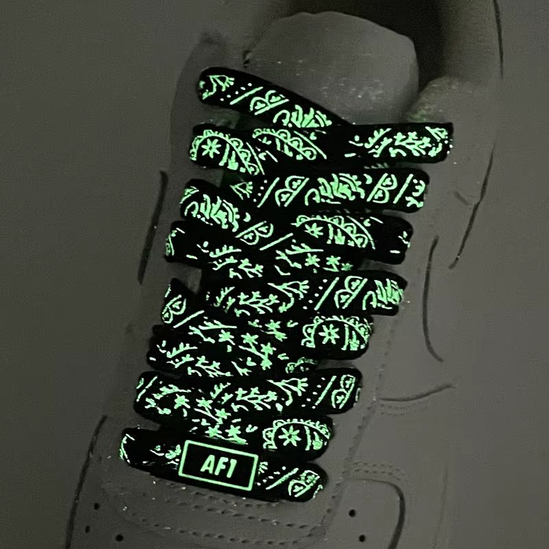 Luminous Shoelaces Night Glow Flat Shoe Laces For Sneaker Prom party Shoelace Shoes Accessories Men and Women Shoestring