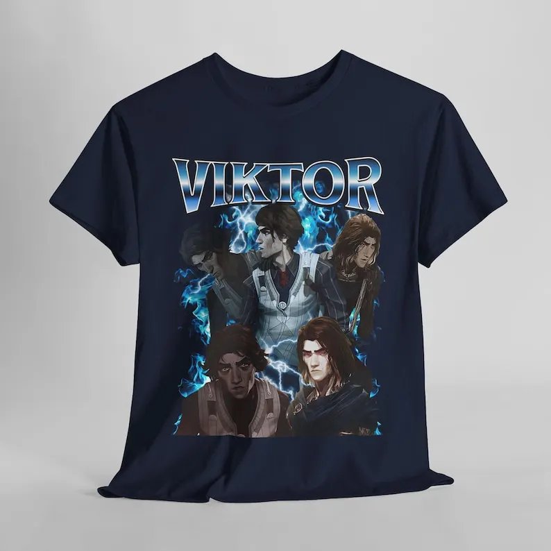 Viktor Arcane T-Shirt Unisex Vintage Streetwear Shirt Anime Apparel fanmerch Merchandise Fan gift
