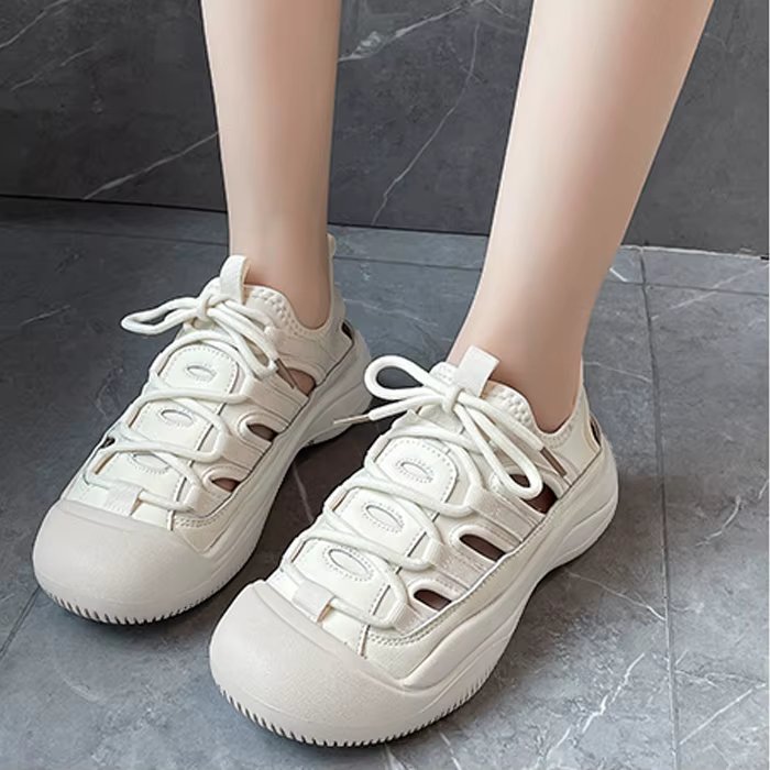 Summer Women Sports Sandals Height 4.5cm Fit Cushion 230 ~ 240mm Slip-proof shoes